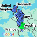 Google Map: Romantic Rhine with Swiss Alps, 3 Nights in Lake Como & 1 Night in Lucerne (Northbound)
