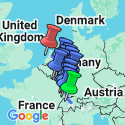 Google Map: The Rhine & Moselle with 2 Nights in Lucerne (Northbound)