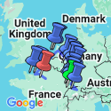 Google Map: Timeless Rivers of Europe: the Rhine and Seine