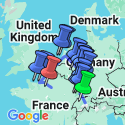 Google Map: Timeless Rivers of Europe: the Rhine and Seine with 2 Nights in Lucerne