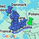 Google Map: The Best of Austria & Switzerland with Romantic Rhine