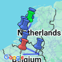 Google Map: The treasures of the north through Holland and Belgium (port-to-port cruise)