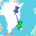 Google Map: Northeast Greenland: Glaciers and Fjords