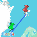 Google Map: Extremo noreste de Groenlandia: auroras boreales y largas caminatas