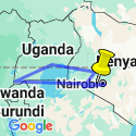 Google Map: Kenya & Uganda Gorilla Overland: Forests & Wildlife Spotting