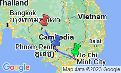 Google Map: Saigon to Siem Reap