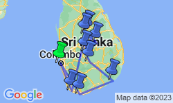 Google Map: Wild About Sri Lanka