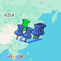 Google Map: Beijing to Tokyo: The Great Wall & Mt Fuji