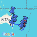 Google Map: Contrasts of Australia and New Zealand