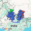 Google Map: Delhi to Kathmandu Adventure