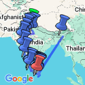 Google Map: India to Sri Lanka: The Pink City & Spice Gardens