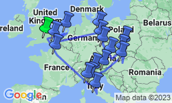 Google Map: European Trail
