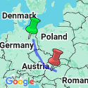 Google Map: Sziget Festival Road Trip