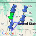 Google Map: American Parks Trail
