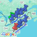 Google Map: Best of Eastern Canada and USA