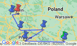 Google Map: Christmas Markets of Poland, Prague & Germany