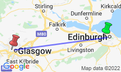 Google Map: Country Roads of Scotland