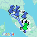 Google Map: Country Roads of Tuscany & Central Italy
