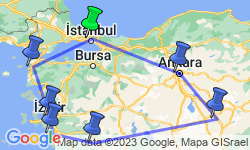 Google Map: Wonders of Turkey