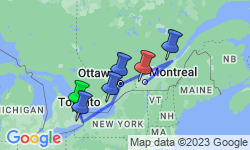 Google Map: Indulgence in Eastern Canada