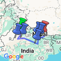 Google Map: Real Delhi to Kathmandu