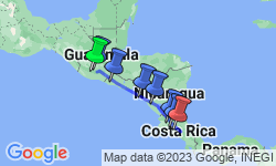 Google Map: Real Guatemala to Costa Rica