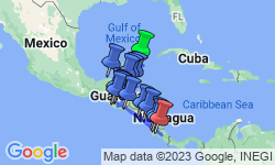 Google Map: Epic Mexico to Costa Rica