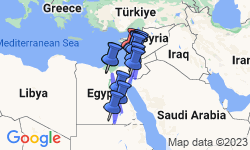 Google Map: Epic Egypt, Jordan, Israel & the Palestinian Territories