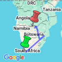 Google Map: Cape, Safari and Falls