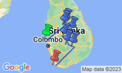 Google Map: Sri Lanka: Spice Gardens & Seasides