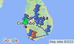 Google Map: Sri Lanka Encompassed