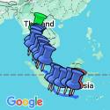 Google Map: Bangkok to Bali Adventure: Street Eats & Beaches