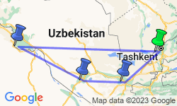 Google Map: Highlights of Uzbekistan