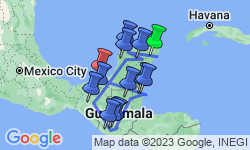 Google Map: Mayan Adventure: Mexico, Belize & Guatemala