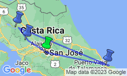 Google Map: Basic Costa Rica: Coastlines & Cloud Forests