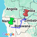 Google Map: Botswana & Victoria Falls Adventure