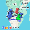 Google Map: Journeys: Kruger, Victoria Falls & Namibia
