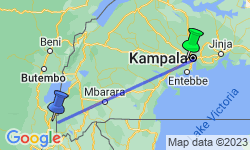 Google Map: Uganda Overland: Gorillas & Chimps