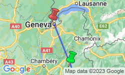 Google Map: Trekking Mont Blanc