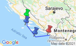 Google Map: Adriatic Explorer from Split Premium Plus