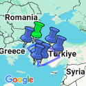 Google Map: Turkey: Coastlines & Cappadocia