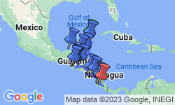 Google Map: Central American Journey: Rainforests & Ruins