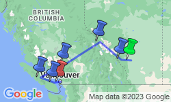 Google Map: Canadian Rockies: National Parks Westbound