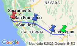 Google Map: Natural Highlights of California