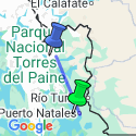 Google Map: Torres del Paine - The W Trek