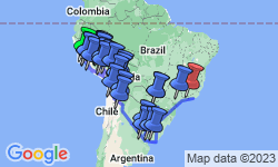 Google Map: Lima to Rio: Coast to Coast