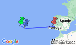 Google Map: Wandel- & Fietsreis Azoren - Portugal, 14 dagen