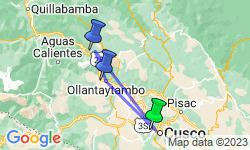 Google Map: Choquequirao to Machu Picchu Express