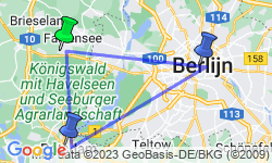 Google Map: 8 daagse fietsreis Berlijn en Potsdam