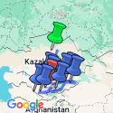 Google Map: Astana to Tashkent